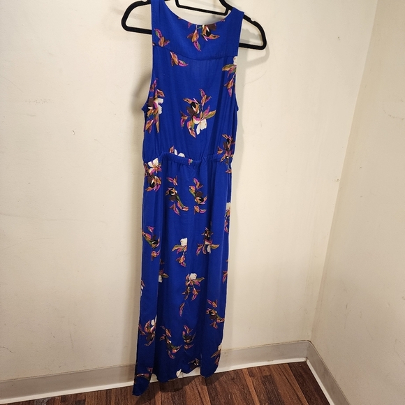 A New Day Floral Blue Sleeveless Casual Maxi Dress Size L - Picture 14 of 16